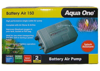 Aqua One 150 Battery Air Pump (Splash Resistant) 1 Aqua One 150 Battery Air Pump (Splash Resistant)
