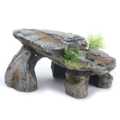 Greystone Cave With Plants - Medium