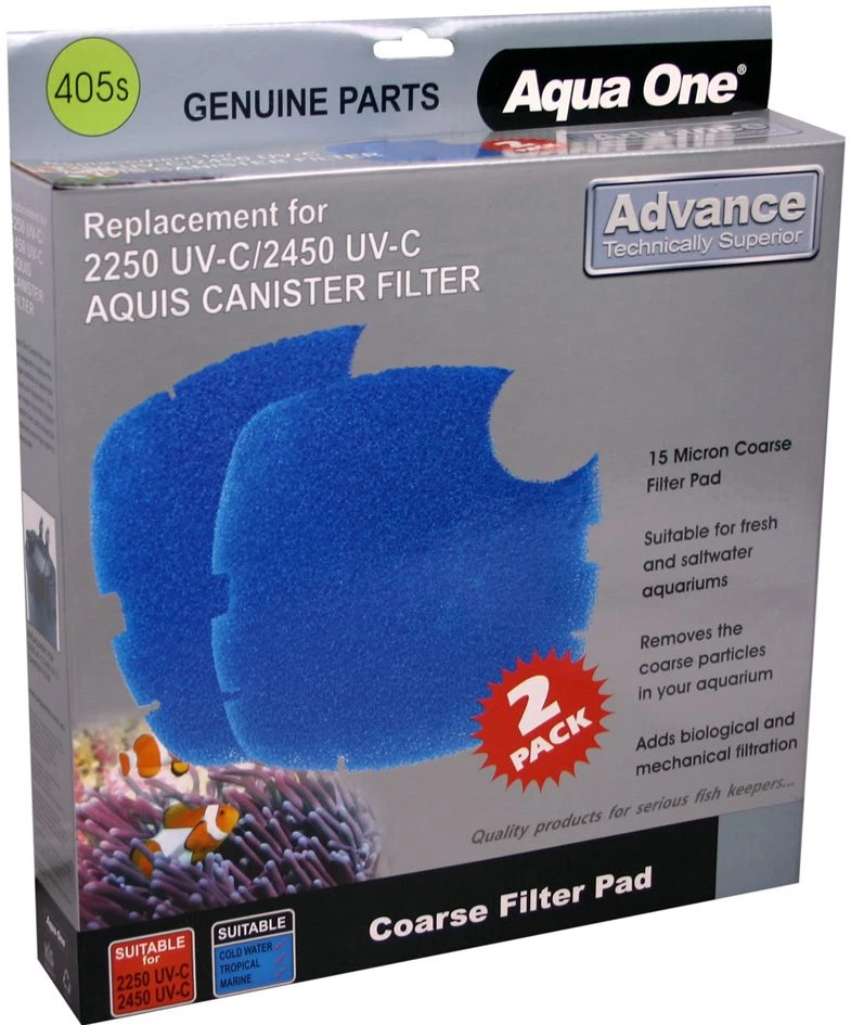 Aqua One Nautilus 2700UV Sponge Pad 405s - 25405S 1 Aqua One Nautilus 2700UV Sponge Pad 405s - 25405S
