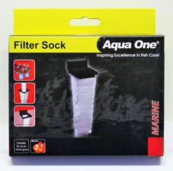 Aqua One Filter Sock 10x10x37cm With Mounting Bracket And Screw Clamp Fixture (50102)