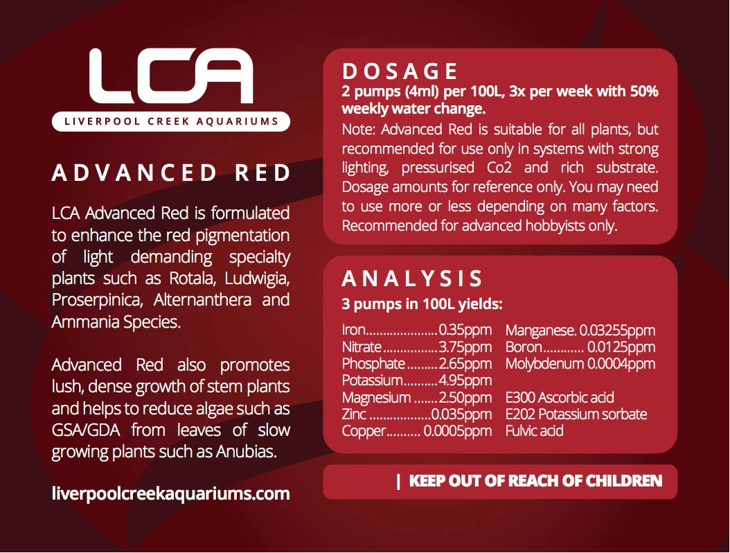 LCA Advanced Red 250ml 2 LCA Advanced Red 250ml - Image 2