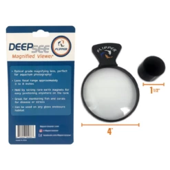 Flipper DeepSee Magnified Magnetic Aquarium Viewer 4" (10cm) 7 Flipper DeepSee Magnified Magnetic Aquarium Viewer 4" (10cm) -EXO TERRA Sales Shop deepseeflipperinpackaging1