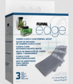 Fluval Edge Carbon Clean & Clear Renewal Sachet 3 Pack