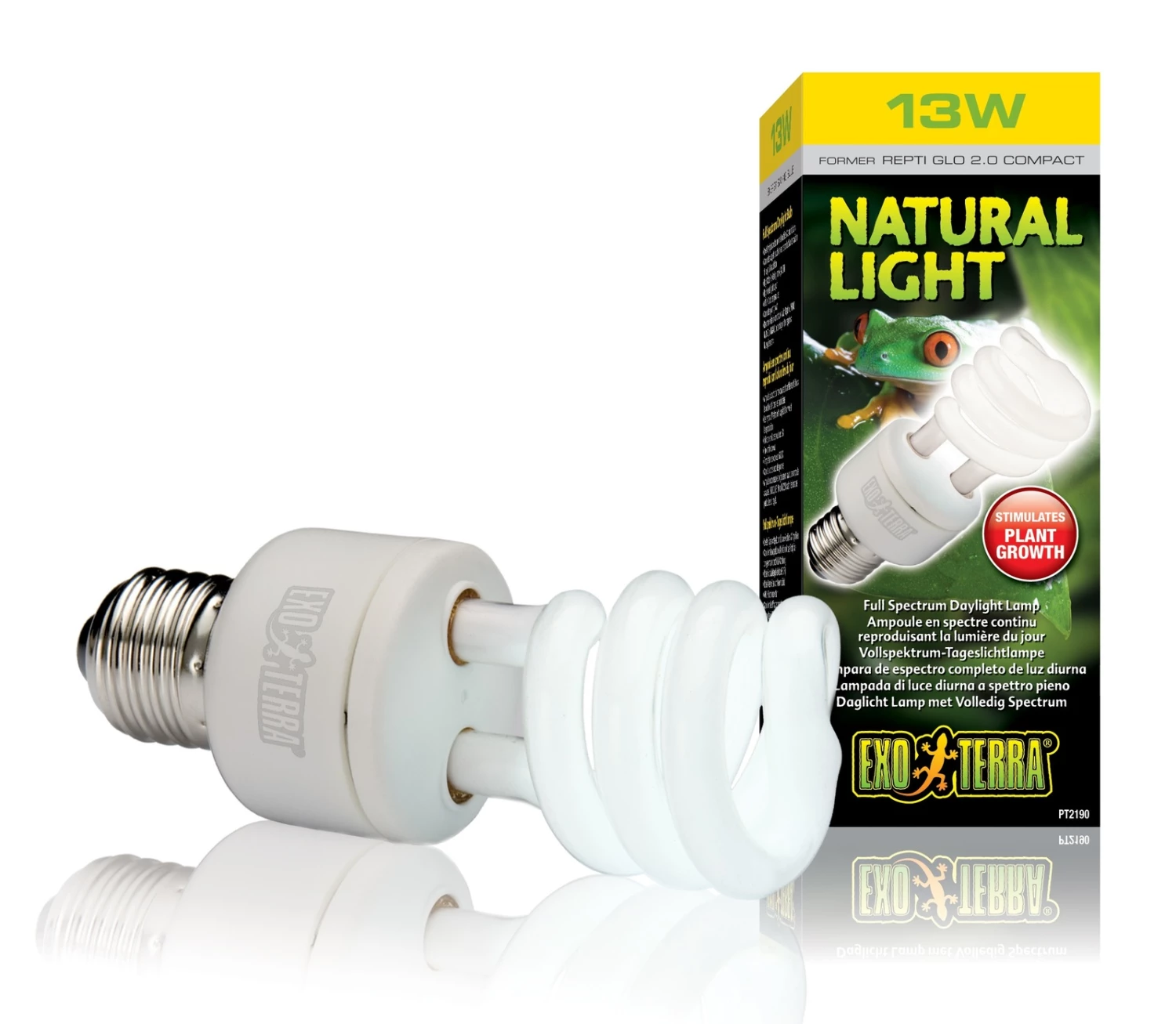 Exo Terra Repti Glo Natural Light / Full Spectrum Daylight Bulb 13W 1 Exo Terra Repti Glo Natural Light / Full Spectrum Daylight Bulb 13W