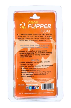 FL!PPER Nano FLOAT 2 In 1 Magnetic Aquarium Algae Cleaner -EXO TERRA Sales Shop flipperfloatnanoclamshellback