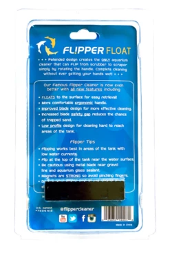 FL!PPER Standard FLOAT 2 In 1 Magnetic Aquarium Algae Cleaner -EXO TERRA Sales Shop flipperfloatstandardclamshellback
