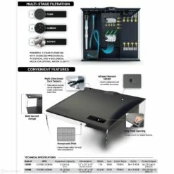 Fluval Flex Aquarium Unit 34ltr Black -EXO TERRA Sales Shop fluvalflexspecs 1