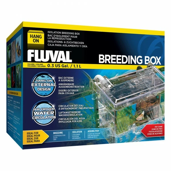 Fluval Hang-On Breeding Box 16.5x12.5x12cm 1 Fluval Hang-On Breeding Box 16.5x12.5x12cm