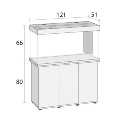 Juwel Rio 350 Cabinet - White -EXO TERRA Sales Shop juwelrio350dimensions