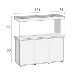 Juwel Rio 450 Cabinet - White -EXO TERRA Sales Shop juwelrio450dimensions