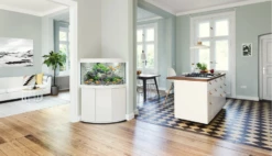 Juwel Trigon 190 LED Corner Cabinet - White -EXO TERRA Sales Shop juweltrigon190ledaquariumsetup 1