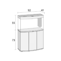 Juwel Vision 180 LED Aquarium - Light Wood 6 Juwel Vision 180 LED Aquarium - Light Wood -EXO TERRA Sales Shop juwelvision180dimensions
