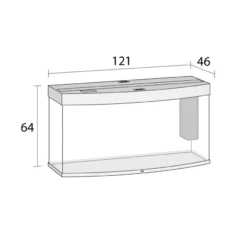 Juwel Vision 260 LED Aquarium - Black -EXO TERRA Sales Shop juwelvision260ledaquariumdimensions