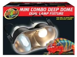 Zoo Med Mini Combo Deep Dome Dual Lamp Fixture