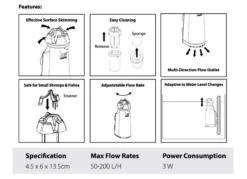 Ocean Free SurfClear Surface Skimmer -EXO TERRA Sales Shop ofsurfclearfeatures