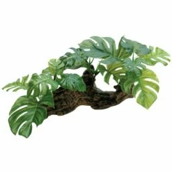 Reptile One Driftwood With Plastic Plant Medium