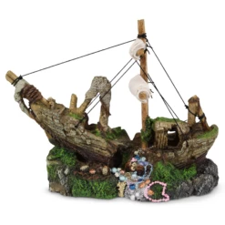 Shipwreck With Treasure & Sail - Small