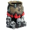 Skull Fire With Cauldron