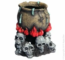 Skull Fire With Cauldron